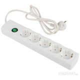 186758 Фильтр сетевой ENGY 'Сеть-2' 3м/5роз, с/з белый