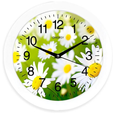 Часы настенные Energy EC-98 ромашки (009471)