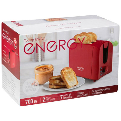 Тостер Energy EN-261 красный (106191)-4