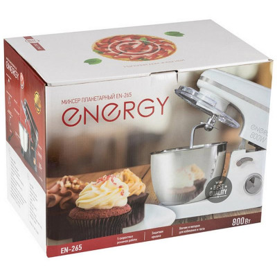 Миксер планетарный Energy EN-265 белый (105474)-4