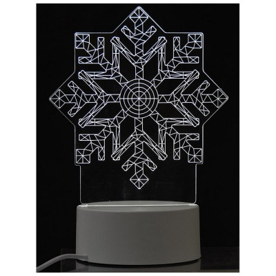 Светильник неоновый Energy EN-NL 26 3D Снежинка (106257)