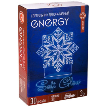 Светильник неоновый Energy EN-NL 26 3D Снежинка (106257)-3
