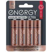 Батарейка алкалиновая Energy Ultra LR6/4B (AA) (4шт на блистере) (104405) Батарейка алкалиновая Energy Ultra LR6/4B (AA) (4шт на блистере) (104405)