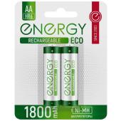Аккумулятор Energy Eco NIMH-1800-HR6/2B (АА) (2шт на блистере) (104988)