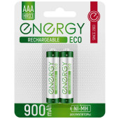 Аккумулятор Energy Eco NIMH-900-HR03/2B (АAА) (2шт на блистере) (104987) Аккумулятор Energy Eco NIMH-900-HR03/2B (АAА) (2шт на блистере) (104987)