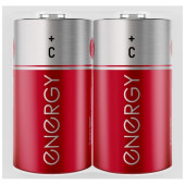 Батарейка солевая Energy R14/2S (2шт в спайке) (104973) Батарейка солевая Energy R14/2S (2шт в спайке) (104973)