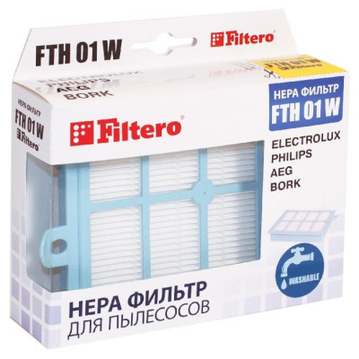 FTH 01 W ELX моющийся HEPA фильтр для пылесосов (Electrolux, Philips, AEG, Arnica) Filtero-1