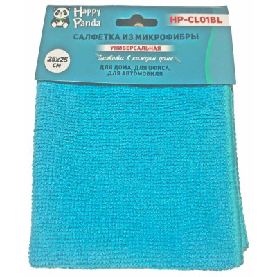 Салфетка HP-CL01BL микрофибра, 25*25см, бирюзов.