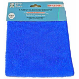 Салфетка HP-CL04BL микрофибра, 30*30см, голуб.