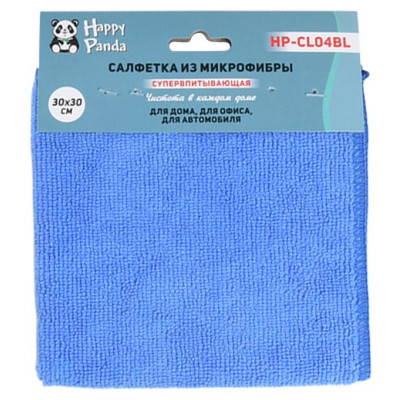 Салфетка HP-CL04BL микрофибра, 30*30см, голуб.-2