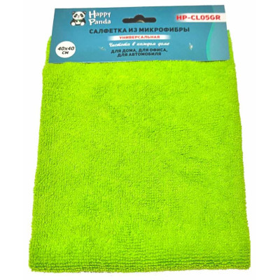 Салфетка HP-CL05GR микрофибра, 40*40см, зелен.