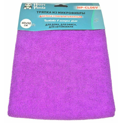 Тряпка для пола HP-CL06V микрофибра, 40*50см, фиолет.