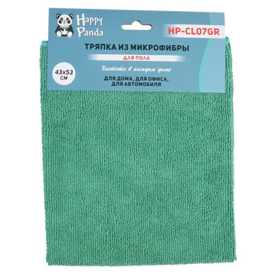Тряпка для пола HP-CL07GR микрофибра, 43*53см, зелен.-2