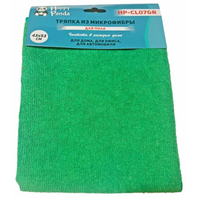 Тряпка для пола HP-CL07GR микрофибра, 43*53см, зелен.