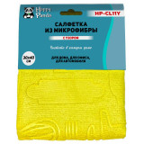 Салфетка HP-CL11Y с узором, микрофибра, 30*40см, желт.