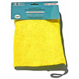 Салфетка HP-CL17G супервпитывающая, микрофибра, 30*60см, желто-сер.