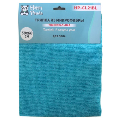 Тряпка для пола HP-CL21BL микрофибра, 50*60см, бирюзов.