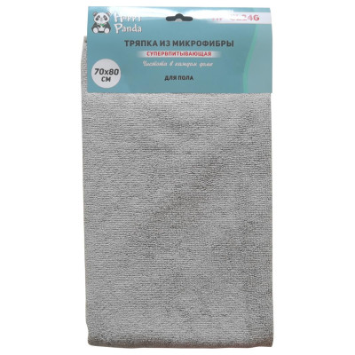 Тряпка для пола HP-CL24G микрофибра, 70*80см, сер.