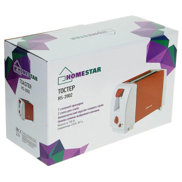 Тостер HOMESTAR HS-2002 коралловый (002674)-1