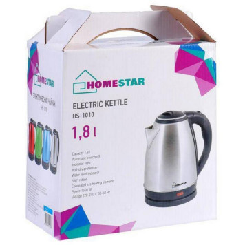 Чайник HOMESTAR HS-1010 стальной, синий (003631)-1