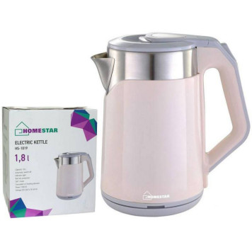 Чайник HOMESTAR HS-1019 стальной розовый (007368)-1