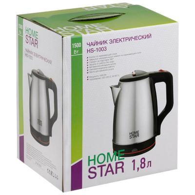 Чайник HOMESTAR HS-1003 стальной (107000)-2