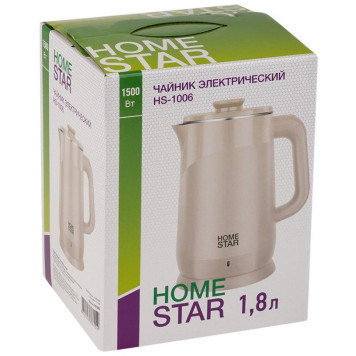 Чайник HOMESTAR HS-1006 бежевый (107004)-2