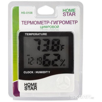 Термометр-гигрометр цифровой HOMESTAR HS-0108 (104303)-1