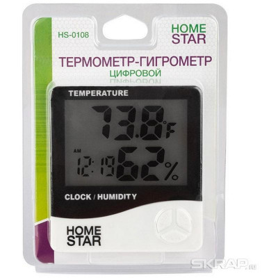 Термометр-гигрометр цифровой HOMESTAR HS-0108 (104303)-1
