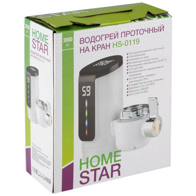 Водогрей проточный HomeStar HS-0119 (кран) (106670)-3