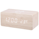 Часы электронные HOMESTAR с беспроводной зарядкой HS-0123 (107615)