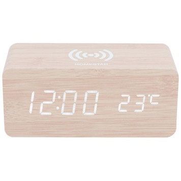 Часы электронные HOMESTAR с беспроводной зарядкой HS-0123 (107615)-1