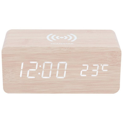 Часы электронные HOMESTAR с беспроводной зарядкой HS-0123 (107615)-1