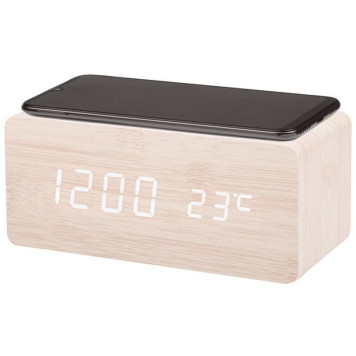 Часы электронные HOMESTAR с беспроводной зарядкой HS-0123 (107615)-5