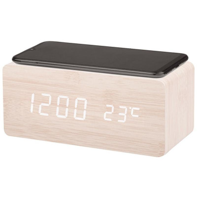 Часы электронные HOMESTAR с беспроводной зарядкой HS-0123 (107615)-5