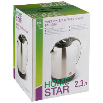 Чайник HOMESTAR HS-1054 стальной черный (106465)-2