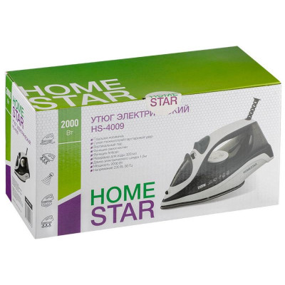 Утюг HOMESTAR HS-4009 бело-черный (105376)-2