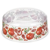 1117301-0027LX Крышка для СВЧ 'Bergamo' d250мм с декором (бесцветный)