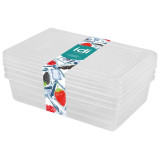 221100801/00 Комплект контейнеров д/заморозки 'Asti' прямоугольные 3шт (0.75л) бесцветный