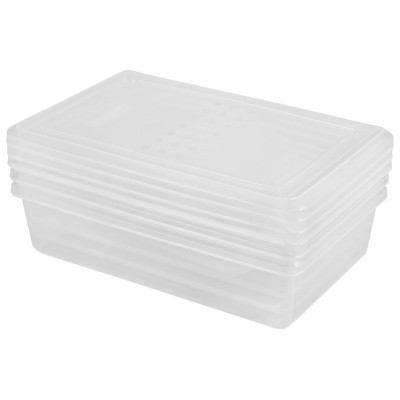 221100801/00 Комплект контейнеров д/заморозки 'Asti' прямоугольные 3шт (0.75л) бесцветный-1