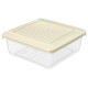 221101025/01 Набор контейнеров для продуктов 'Asti' квадратные 3шт (0.5л) светло-бежевый