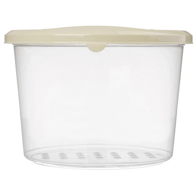 221101625/01 Набор контейнеров для продуктов 'Asti' круглые 0.8л х 3шт светло-бежевый-3