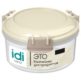 221112818/05 Контейнер для продуктов 'Modena' круглый 0.4л с защелками (зеленый)