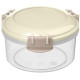 221112825/01 Контейнер для продуктов 'Modena' круглый 0.4л с защелками (светло-бежевый)