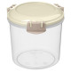 221112925/01 Контейнер для продуктов 'Modena' круглый 0.7л с защелками (светло-бежевый)