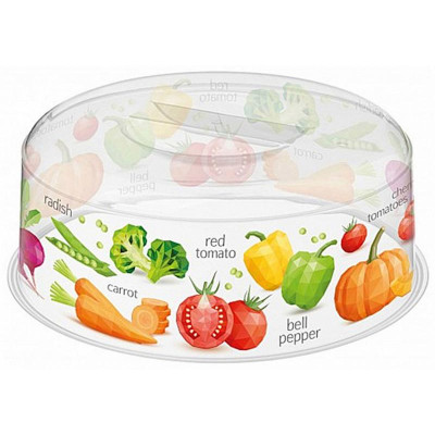 221141101/00 Крышка для СВЧ d250мм с декором (бесцветный)