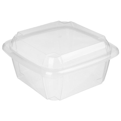 221143125/01 Контейнер квадратный с вкладышем и крышкой 'Bergamo' 2.2л (светло-бежевый)-2