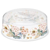 221159801/00 Крышка для СВЧ 'Bergamo' d250мм с декором (бесцветный)