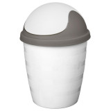221308421/03 Контейнер для мусора 'Rambai' круглый 1.5л (светло-серый)