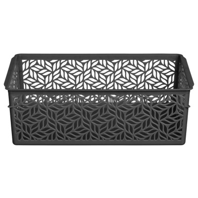 221313335/01 Корзинка универсальная 'Linden' 4.3л (290х190х95мм) серый-1